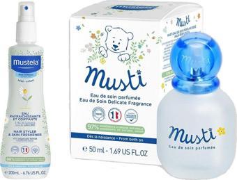 Mustela Organik Papatya Suyu İle Canlandırıcı Ve Şekillendirici Sprey 200 ml + Mustela Musti Bebek Parfümü 50 ml