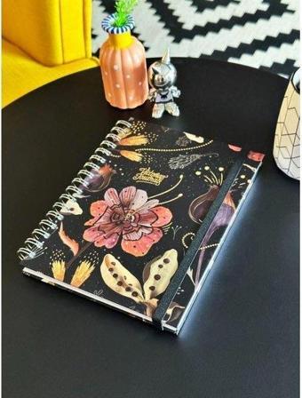 Victorias Journals Sert Kapaki Spiralli Defter 17x24 cm 90 gr . 96 Yaprak Çizgili