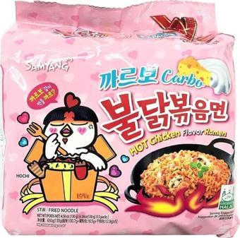 Promar Buldak Carbonara Ramen Hot Chicken Flavor 130G 5 Adet Hazır Noodle