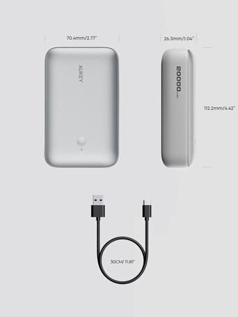 PB-Y57-WH 22.5W 20000 mAh PD QC3.0 Type-C USB-A Powerbank