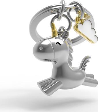 Metalmorphose 3D Uçan Unicorn Anahtarlık