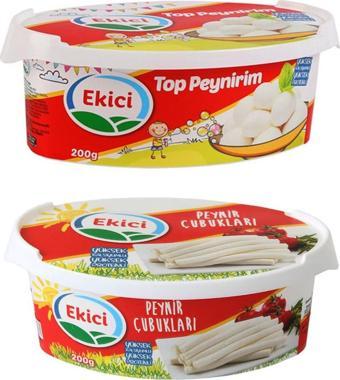 Ekici Top Peynirim 200 gr + Peynir Çubukları 200 gr 2 li Set