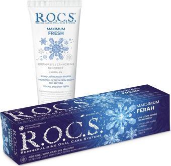 Rocs MAXIMUM FRESH AĞIZ KOKUSUNA KARŞI DİŞ MACUNU 74GR