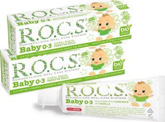 Rocs Baby 0-3 Yaş Diş Macunu Papatya Özlü 45G x 2 Adet