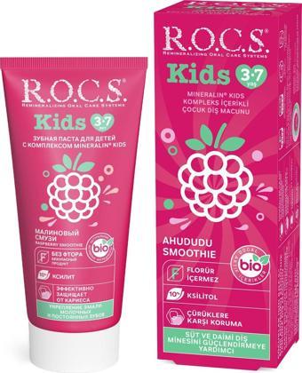 Rocs KIDS 3-7 YAŞ AHUDUDU SMOOTHIE TADINDA FLORÜRSÜZ DİŞ MACUNU 45g