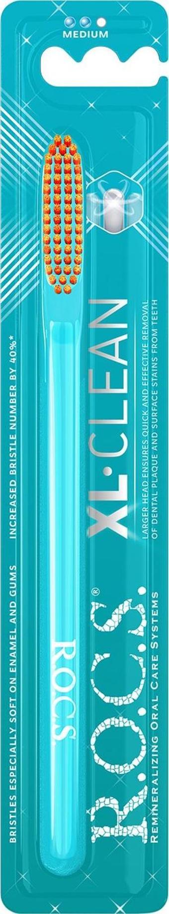 Rocs XL CLEAN – EKSTRA TEMİZLİK İÇİN DİŞ FIRÇASI -YEŞİL SAP