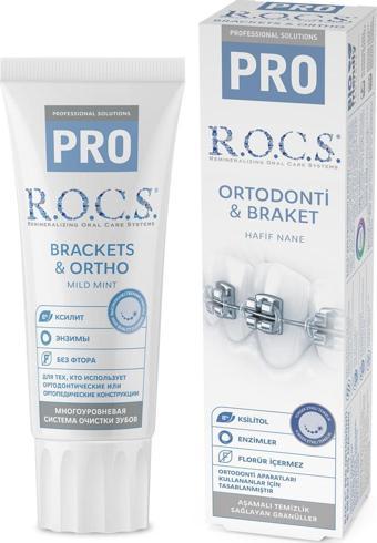 Rocs PRO BRACKETS & ORTHO DİŞ MACUNU (74g)