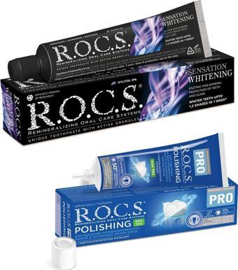 Rocs Sensatıon Whıtenıng Diş Macunu Ve R.O.C.S PRO-Diş Parlatma Macunu (35g) 2'Lİ Set