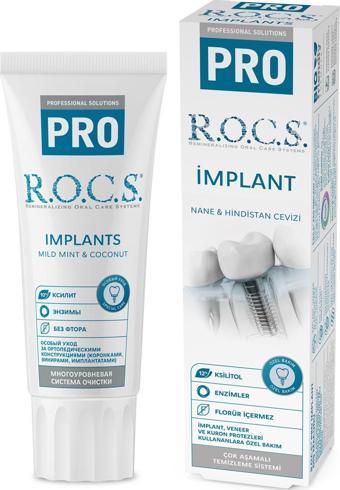 Rocs PRO IMPLANT KULLANANLARA ÖZEL DİŞ MACUNU (74g)