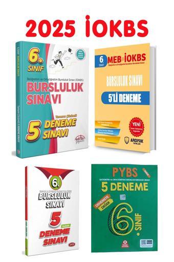 Editör Yayınları 6. Sınıf Bursluluk Sınavı Deneme Sınav Seti 2025 - Editör