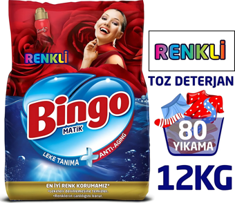 Matik Toz Çamaşır Deterjanı Renkli 6 Kg - 2 Li Paket