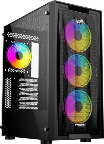 TWISTED MINDS TM-210XL-P1 650W 4x120MM RGB FAN USB3.0 MESH OYUNCU KASASI