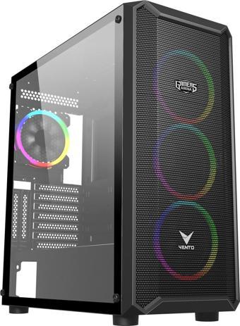 GAMERS ARENA VENTO VG16AL MESH FSP 650W 80+ HYPER PRO 4x120MM RGB FAN E-ATX GAMING KASA