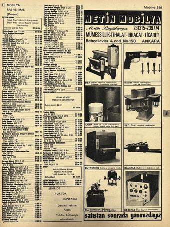 İzmir 1982-1983 Meslek Reklam İlanı Efemera S349