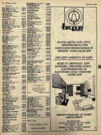 İzmir 1982-1983 Meslek Reklam İlanı Efemera S355