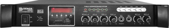 Denox DXB100 5 Bölge 100Watt Hat Trafolu Mixer Amplifikatör