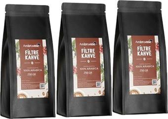 Cafe Ambruvase Filtre Kahve 250 Gr*3 Adet