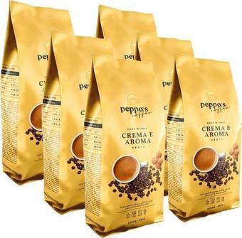 Peppo's Crema E Aroma Çekirdek Kahve 1 Kg X 6 Adet