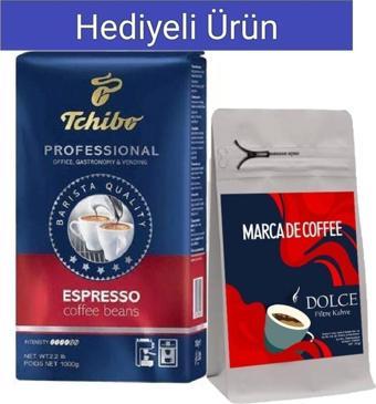 Tchibo Profesional Espresso Çekirdek Kahve 1Kg + Marca De Coffee Dolce Filtre Kahve Hediye ( 250Gr )