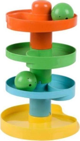 Zuzu Toys Yağmur Damlası Çıngıraklı Kaydıraklı Eğitici Kule Top Oyunu Bebek Oyuncakları