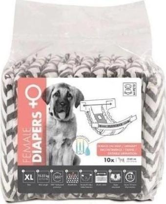 M-Pets Diapers Dişi Köpek Külodu XLarge 10 Adet