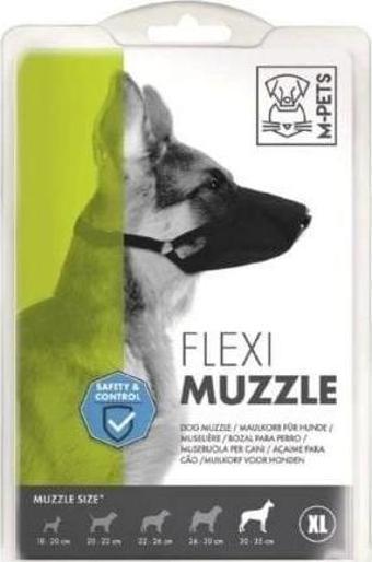 M-Pets Flexi Ayarlanabilir Bez Köpek Ağızlığı Xlarge
