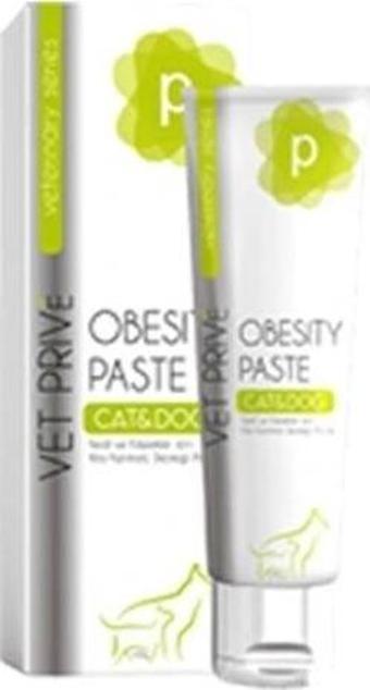 Vet Prive Veterinary Obesity Paste Kedi ve Köpekler için Kilo Kontrolü Desteği Malt Macun 100 Gr
