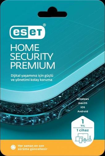 Eset Home Securıty Premıum 1 Kullanıcı, 1 Yıl, Box