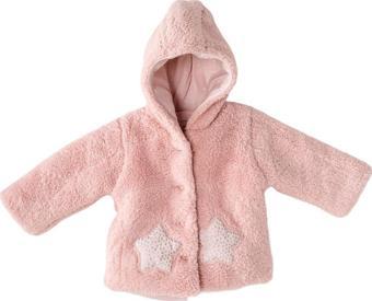 Andywawa Kız Bebek Yıldız Kabartmalı Welsoft Pembe Mont AC23159