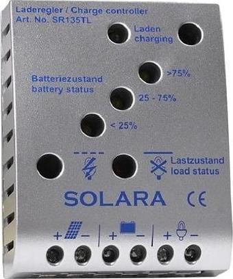 Solara SR135TL 140Wp 12/24V PWM Solar Şarj Regülatörü