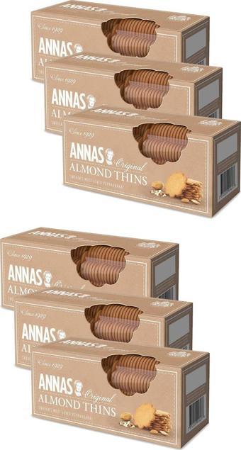 ANNAS ALMOND THINS 150GR. X 6 ADET