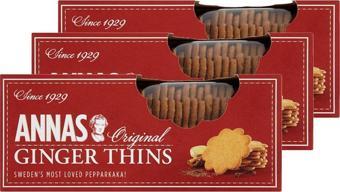 Annas Ginger Thins 150 G x 3 