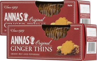 ANNAS GINGER THINS 150GR X2