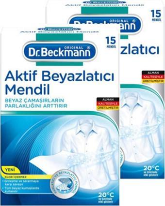 DR BECKMANN  AKTİF BEYAZLATICI MENDİL 15 'Lİ X 2 ADET