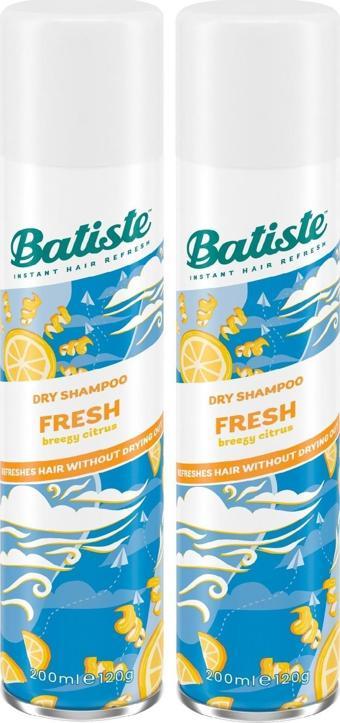 BATISTE KURU ŞAMPUAN FRESH 200 ML  X 2 ADET