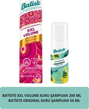 Batiste Kuru Şampuan Xxl Volume 200 ml + Batiste Kuru Şampuan Orıgınal 50 ml