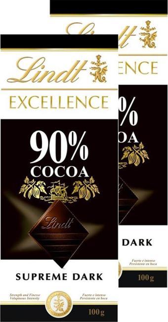 Lindt Excellence %90 100 G x 2