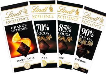 Lindt Excellence 4lü Paket Çikolata