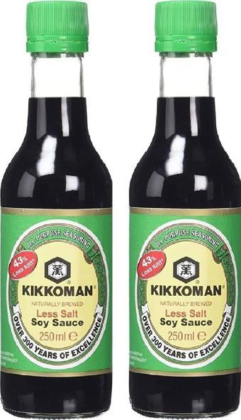 KIKKOMAN AZ TUZLU SOYA SOSU 250 ML X 2 ADET