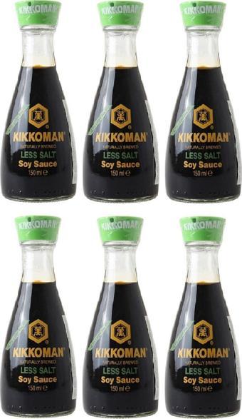 KIKKOMAN DİSPENSER AZ TUZLU SOYA SOSU 150 ML X 6 ADET