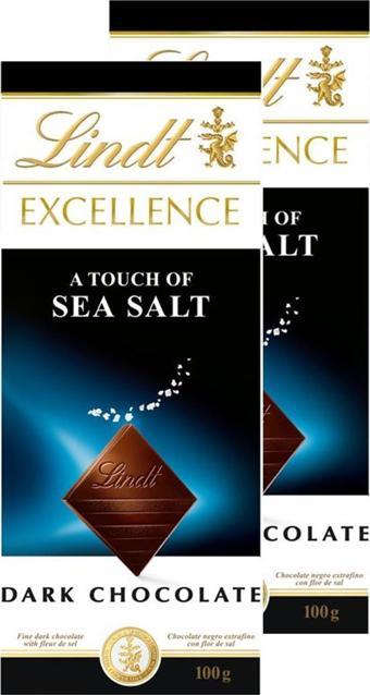 Lindt Excellence Sea Salt 100 G x 2