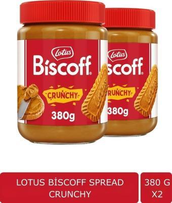 Biscoff Spread Crunchy Sürülebilir Bisküvi Kreması Ezmesi 380gr X 2 Adet