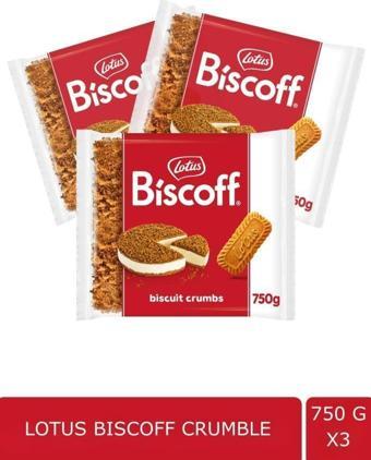LOTUS BISCOFF CRUMBLE 750GR. X 3 ADET