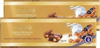 Lindt Milk Raisin Hazelnut Gold 300 G x 2