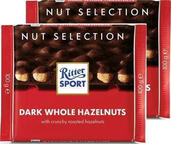 Ritter Dark Whole Hazelnuts 100 G x 2