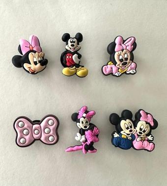 Jibbitz Minnie&Mickey Mouse 6'Lı Seti