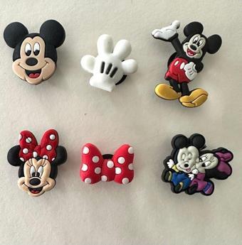 Jibbitz Minnie&Mickey Mouse 6'Lı Seti