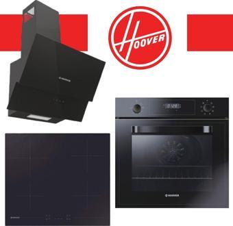 Hoover Yeni Elektrikli Siyah Cam 3'Lü Ankastre Set (Hdg6C2Gbtk-Hh64Ccb-3051B)