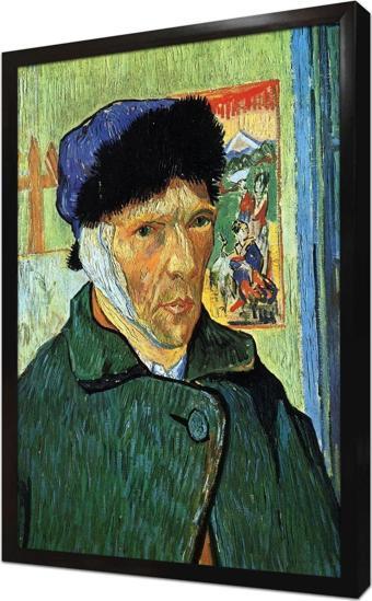 Tablosan Kulağı Kesik Van Gogh Otoportre Çerçeveli Mdf Tablo