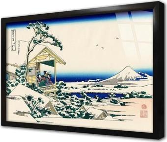 Tablosan Fuji Dağı Çerçeveli Cam Tablo